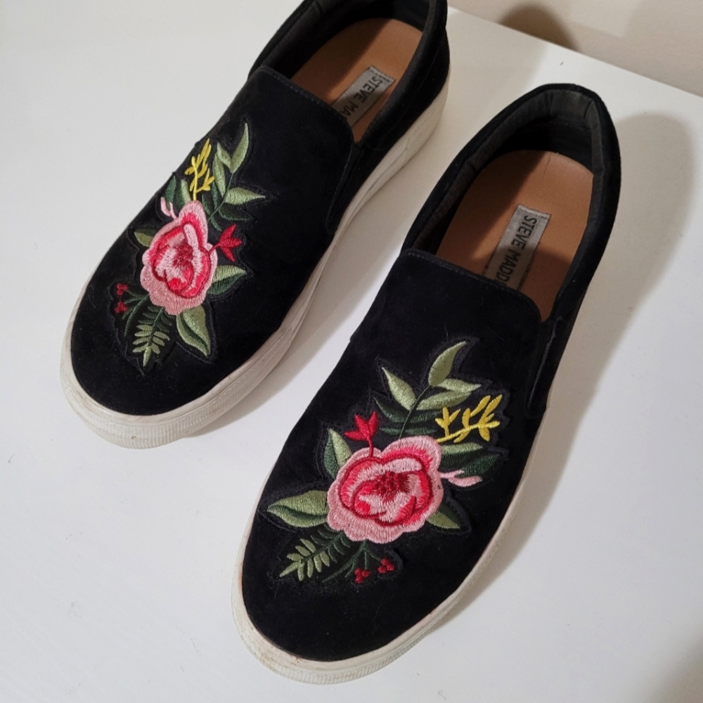 Steve Madden Floral Slip On Shoes